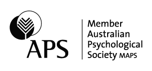 Logo, reads Member Australian Psychological Society